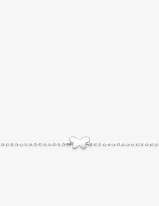 Bracelet motif papillon en argent 925 ‰ rhodié SO OR