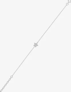 Bracelet motif étoile en argent 925 ‰ rhodié et oxydes de zirconium SO OR