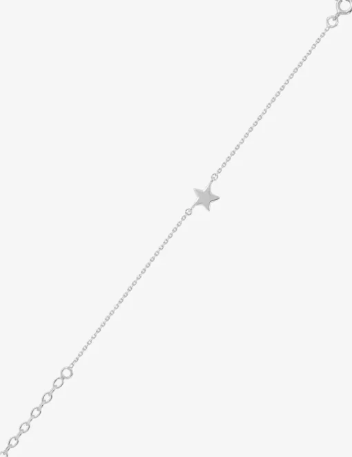 Bracelet motif étoile en argent 925 ‰ rhodié SO OR