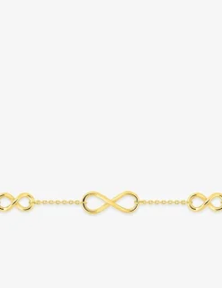 Bracelet motifs infini plaqué or SO OR