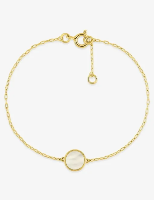 Bracelet nacre or jaune 375‰ SO OR