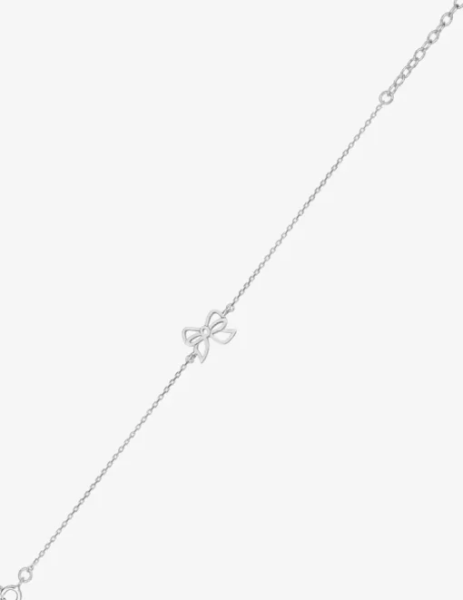 Bracelet nœud argent 925‰ rhodié SO OR