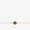 Bracelet Ondine Or jaune 375‰, motif laque noir de jais SO OR