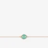 Bracelet Ondine Or rose 375‰, motif laque verte aqua SO OR