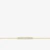Bracelet or 375 ‰ jaune avec diamants synthétiques 0,33 ct SO OR