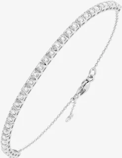 Bracelet or blanc 375 ‰ et diamants synthétiques 0,75 ct SO OR