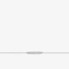 Bracelet or blanc 750 ‰ et motif barrette oxyde de zirconium SO OR