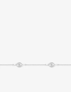 Bracelet or blanc 375‰ et oxyde de zirconium SO OR