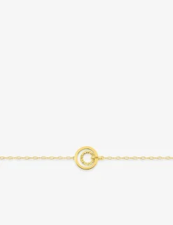 Bracelet or jaune 375 ‰ avec anneaux fantaisie SO OR