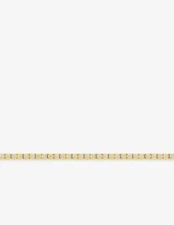 Bracelet or jaune 375 ‰ et diamants synthétiques 0,75 ct SO OR