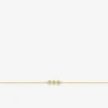 Bracelet or jaune 750 ‰ et trio oxyde de zirconium SO OR