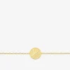 Bracelet or jaune 375 ‰ motif feuille SO OR