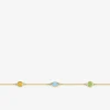 Bracelet or jaune 375‰ et pierres fines SO OR