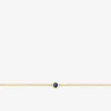 Bracelet or jaune 750‰ et saphir serti clos SO OR