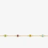 Bracelet or jaune 375‰, péridot, améthyste, citrine et topaze SO OR