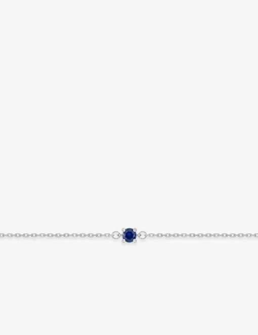 Bracelet oxyde de zirconium bleu en argent 925‰ rhodié SO OR