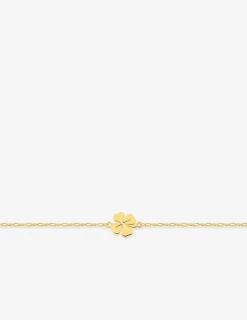 Bracelet pendentif en forme de fleur or jaune 375 ‰ SO OR