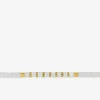 Bracelet perles Heishi blanches et acier SO OR