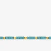 Bracelet perles Heishi turquoises et acier SO OR