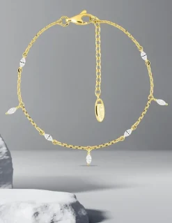 Bracelet Plaqué or & oxydes de zirconium SO OR