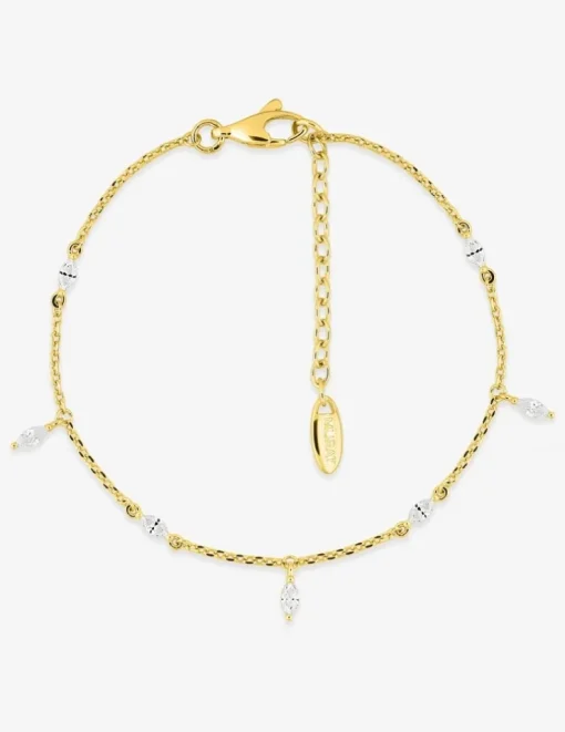 Bracelet Plaqué or & oxydes de zirconium SO OR