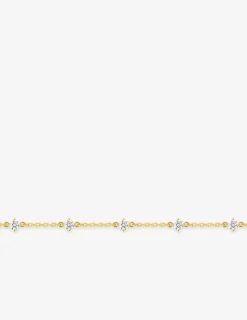 Bracelet plaqué or avec 5 oxydes de zirconium SO OR