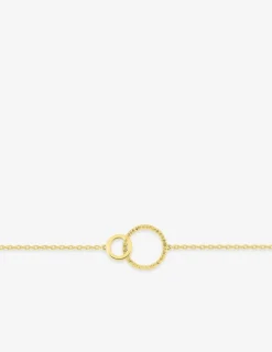Bracelet plaqué or avec anneaux entrelacés SO OR
