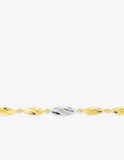 Bracelet plaqué or et rhodium SO OR