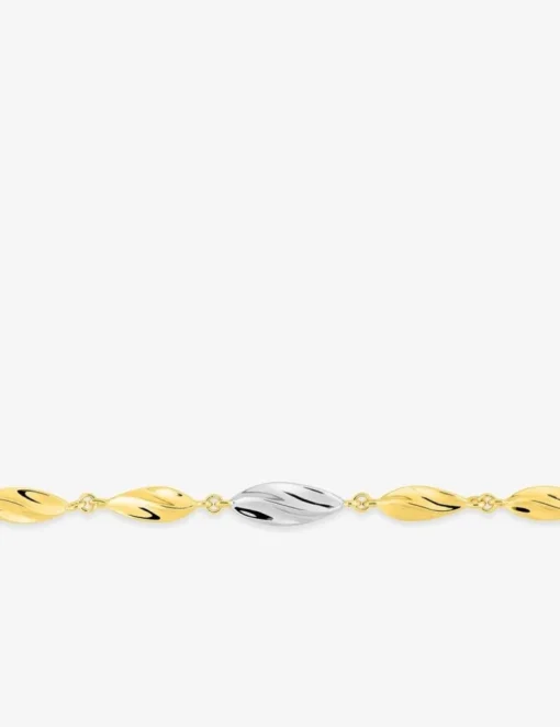 Bracelet plaqué or et rhodium SO OR