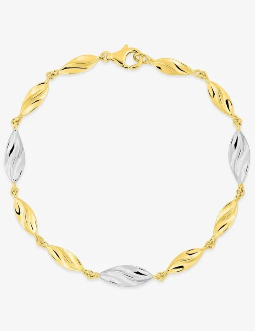 Bracelet plaqué or et rhodium SO OR