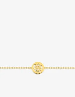 Bracelet plaqué or jeton rose SO OR