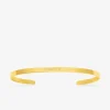 Bracelet plaqué or jonc plat ouvert à graver SO OR