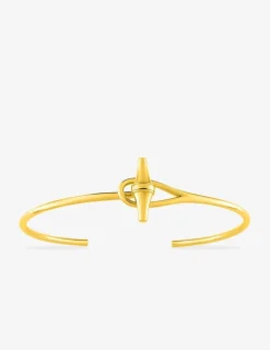 Bracelet plaqué or jonc rigide ouvrant fantaisie SO OR