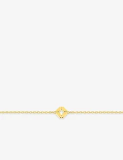 Bracelet plaqué or motif carré SO OR