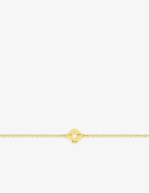 Bracelet plaqué or motif carré SO OR