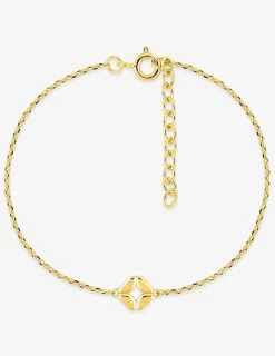 Bracelet plaqué or motif carré SO OR