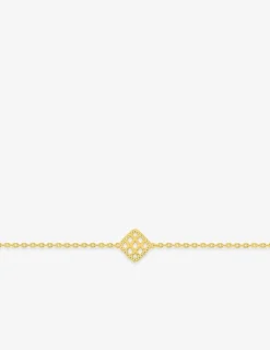 Bracelet plaqué or motif quadrillé SO OR