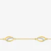Bracelet plaqué or, oxyde de zirconium et rhodium SO OR