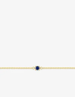 Bracelet plaqué or, oxyde de zirconium bleu SO OR