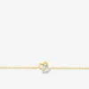 Bracelet plaqué or, oxydes de zirconium et rhodium SO OR