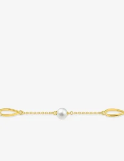 Bracelet plaqué or perles et motifs de goutte SO OR
