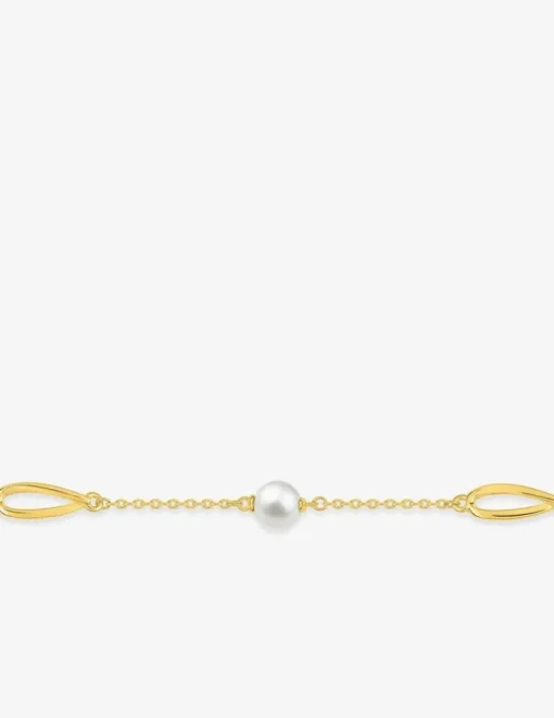 Bracelet plaqué or perles et motifs de goutte SO OR