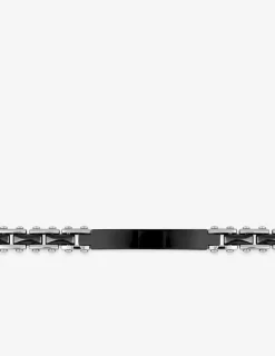 Bracelet pour homme en acier noir et gris SO OR