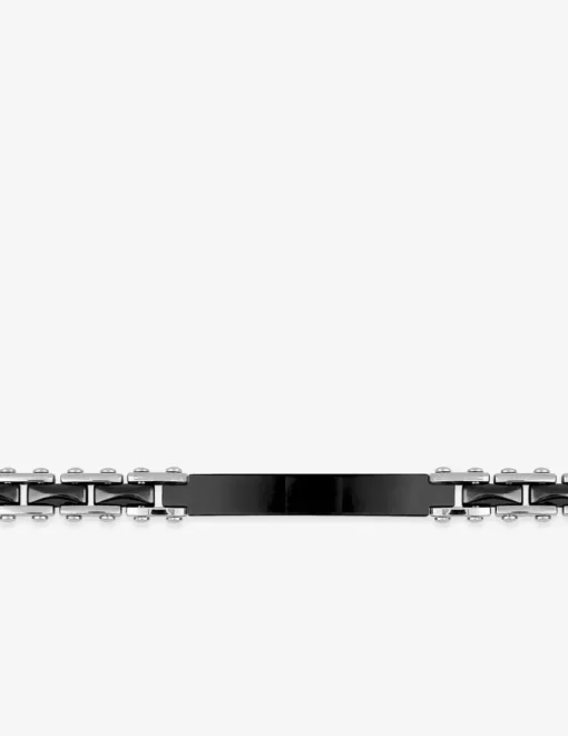 Bracelet pour homme en acier noir et gris SO OR
