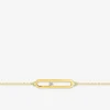 Bracelet rectangle arrondi ajouré et oxyde de zirconium SO OR