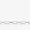 Bracelet rectangles argent 925‰ rhodié et oxydes de zirconium SO OR