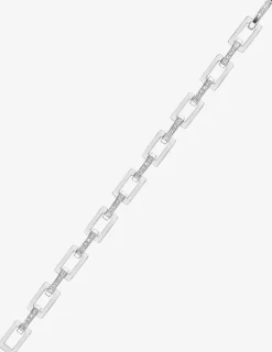 Bracelet rectangles argent 925‰ rhodié et oxydes de zirconium SO OR