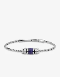 Bracelet rigide en acier gris SO OR