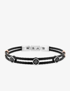 Bracelet rigide en acier et imprimé noir SO OR