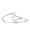 Bracelet rigide en argent 925 ‰ rhodié et oxydes de zirconium SO OR